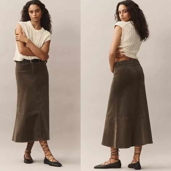 New Citizens of Humanity Brown Denim Skirt - 26 waist - Picture 1 of 3